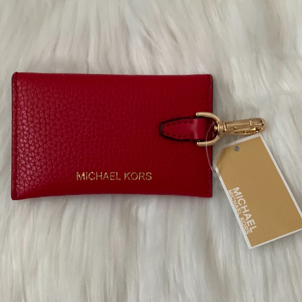 Michael Kors Red Key & Card Holder - Picture 4 of 5